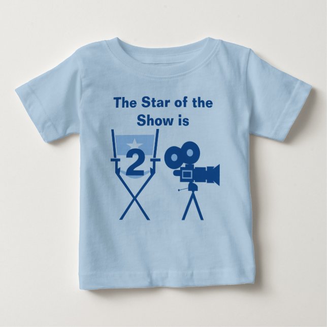Star of Show Customisable Birthday T-shirt (Front)
