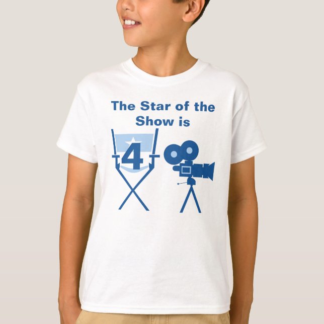 Star of Show Customisable Birthday T-shirt (Front)
