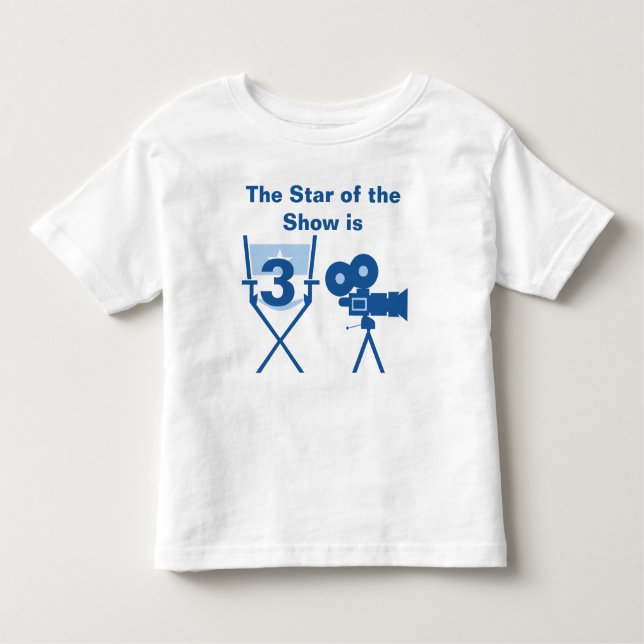 Star of Show Customisable Birthday T-shirt (Front)