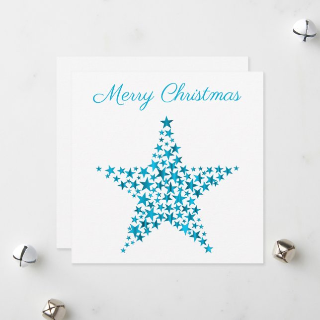 Star Of Stars Christmas Card (Front/Back In Situ)