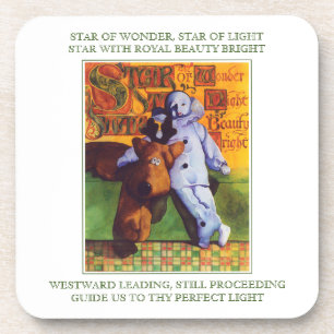 STAR OF WONDER Hard Plastic Coasters + Lyrics