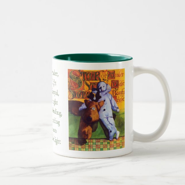 STAR OF WONDER Hunter Green Two-Tone Mug (Right)