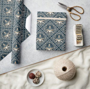 Star of Wonder Mandala Nativity Geometric Tile Wrapping Paper
