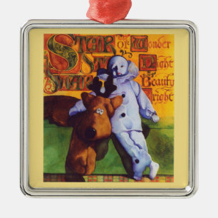 STAR OF WONDER Premium Square Ornament / Gold