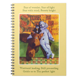 STAR OF WONDER Spiral Notebook - Gold