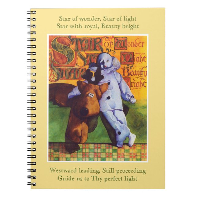 STAR OF WONDER Spiral Notebook - Gold (Front)