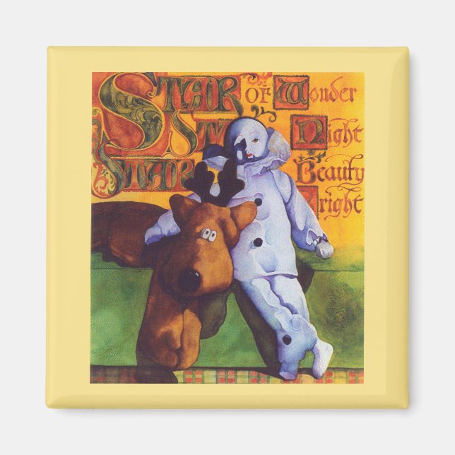 STAR OF WONDER Square Magnet / Gold (Front)