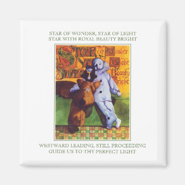 STAR OF WONDER Square Magnet + Lyrics (Front)