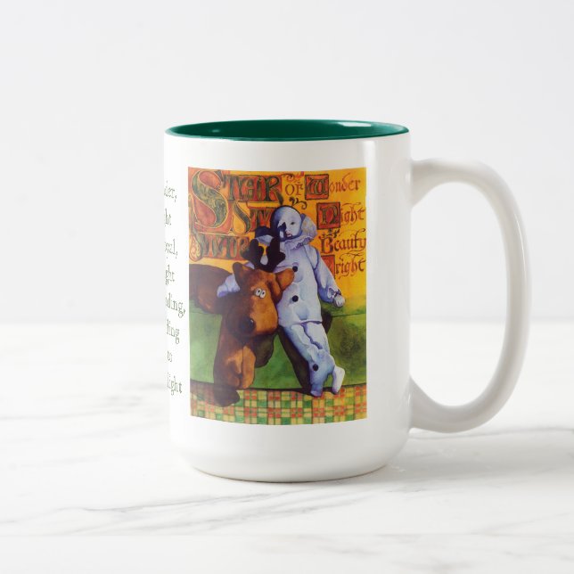 STAR OF WONDER Tall Hunter Green Two-Tone Mug (Right)