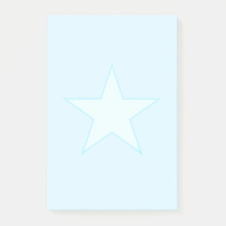 Star on Light Blue  Post-it Notes