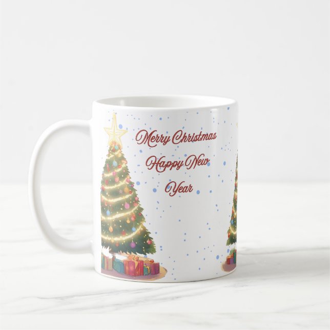 Star on Top(Christmas Tree) Coffee Mug (Left)