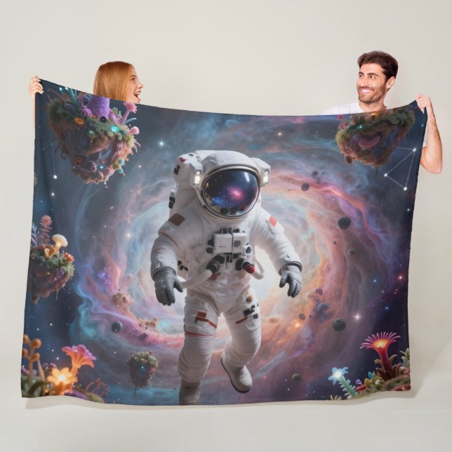 Star Path - Journey Through the Universe 2 Fleece Blanket (In Situ)