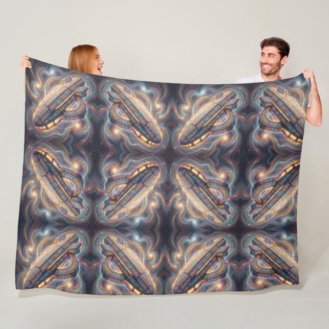 Star Path – Journey Through the Universe´6 Fleece Blanket (In Situ)