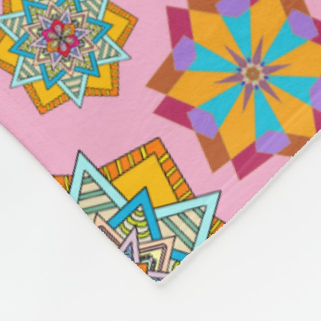 star pattern fleece blanket (Corner)