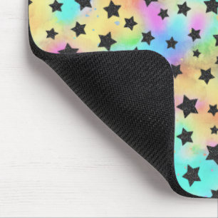 Star Pattern In 80s Colours Mouse Pad