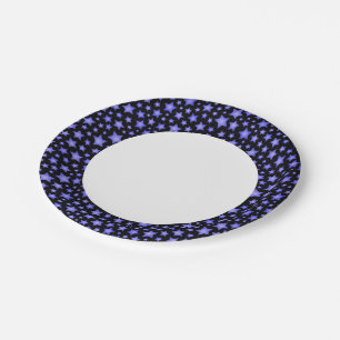 Star pattern paper plate