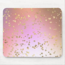 Star pattern peach purple gold gradient