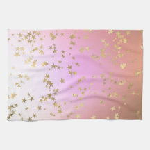 Star pattern peach purple gold gradient