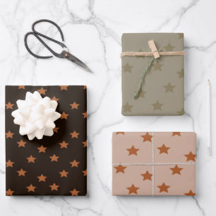 Star Patterned Designer Wrapping Paper Sheet