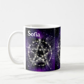 Star Pentagram Add Name Pentacle Wiccan Coffee Mug