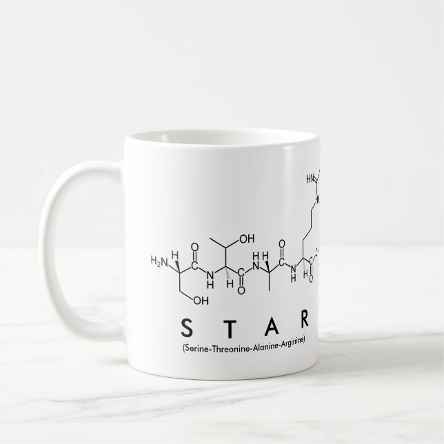 Star peptide name mug (Left)
