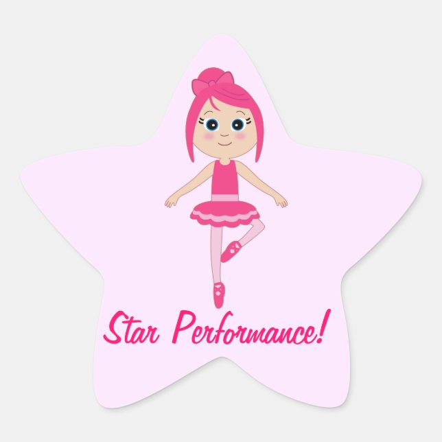 Star Performance Dance and Ballet Sticker (Front)