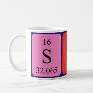 Star periodic table name mug