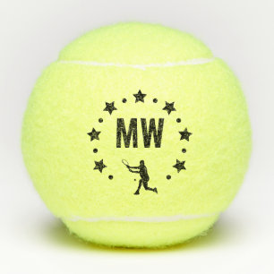 Star Player Monogrammed Tennis Balls