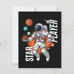 Star Player - Space Basketball Vibes Postcard
