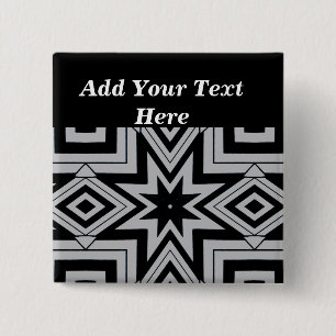 Star Point_ 15 Cm Square Badge
