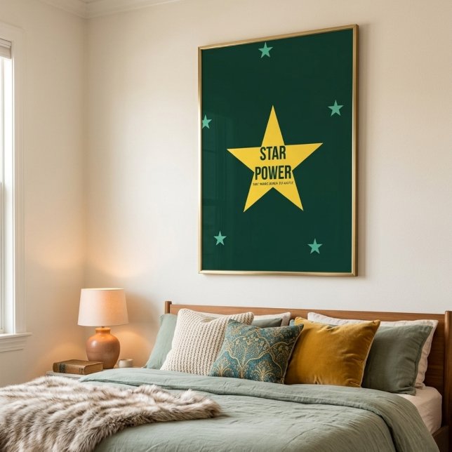 Star Power — 90s Maximalist  | Retro Bedroom Art Poster (Creator Uploaded)