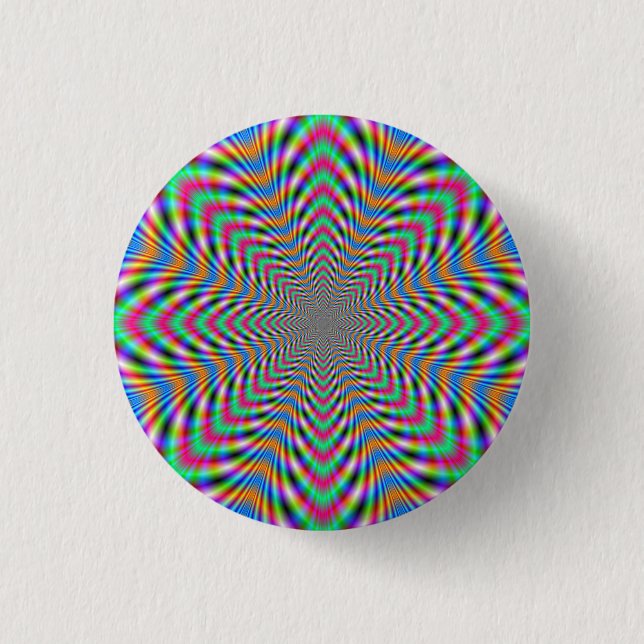 Star Psychedelic Button (Front)