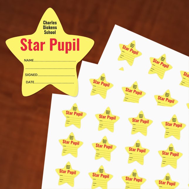 Star Pupil at school Star Sticker (Creator Uploaded)