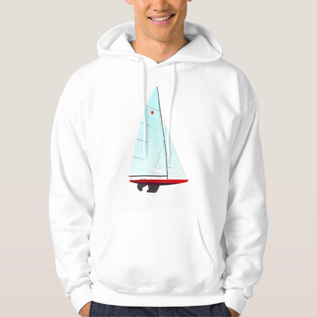 Star  Racing Sailboat onedesign Olympic Class Hoodie (Front)