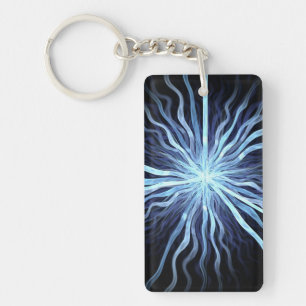 Star Ribbon Fractal Keychain