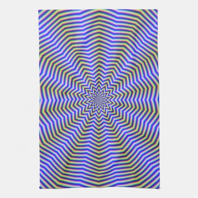 Star Ripples Tea Towel (Vertical)