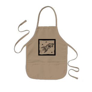 Star Rocketship - nd Kids Apron