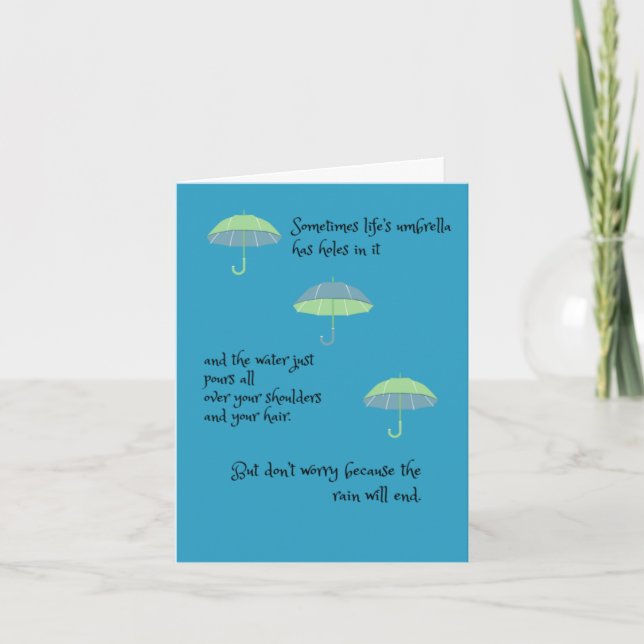 Star’s card to Edgar - Thinking of You - Umbrella (Front)