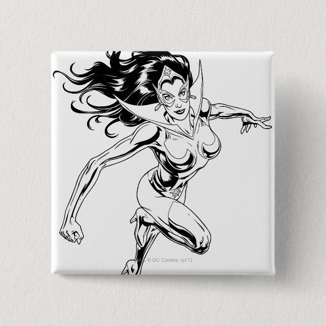 Star Sapphire 3 15 Cm Square Badge (Front)