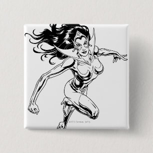 Star Sapphire 3 15 Cm Square Badge