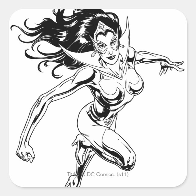Star Sapphire 3 Square Sticker (Front)