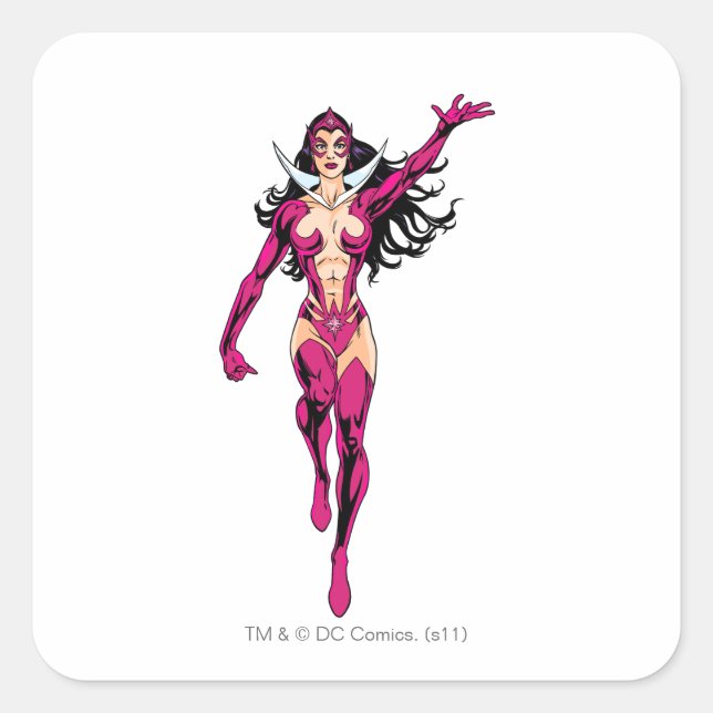 Star Sapphire 4 Square Sticker (Front)
