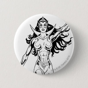 Star Sapphire 6 6 Cm Round Badge