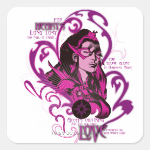 Star Sapphire Graphic 1 Square Sticker