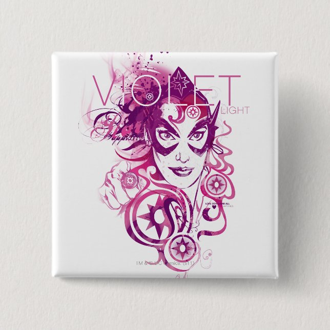 Star Sapphire Graphic 3 15 Cm Square Badge (Front)