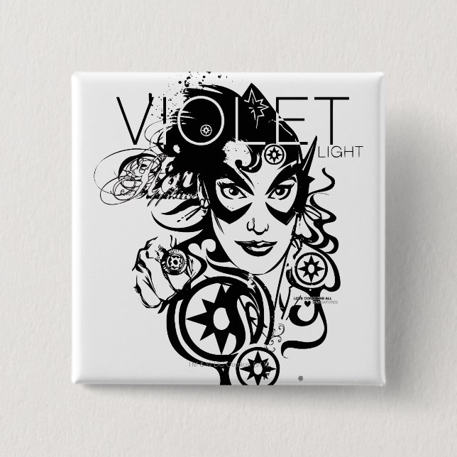 Star Sapphire Graphic 4 15 Cm Square Badge (Front)