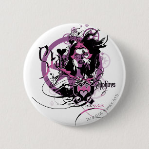 Star Sapphire Graphic 6 6 Cm Round Badge