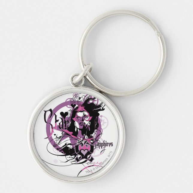 Star Sapphire Graphic 6 Key Ring (Front)