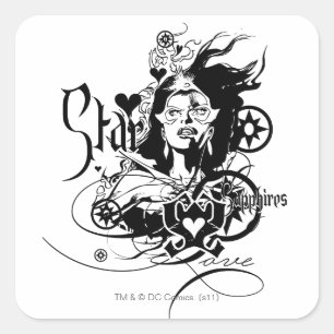 Star Sapphire Graphic 7 Square Sticker