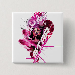 Star Sapphire Graphic 8 15 Cm Square Badge